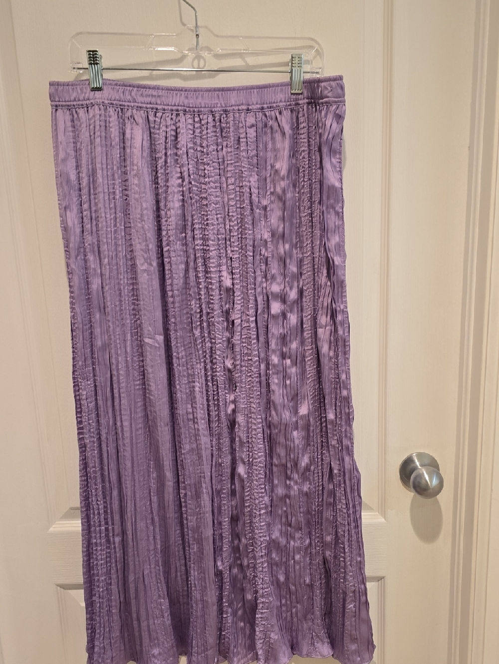 Simply Vera Vera Wang Lavender Pleated A-Line Maxi Skirt